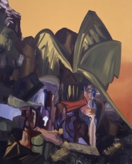 LES ROGERS  Nestled, 2004  Oil on canvas  60h x 48w x 1d in