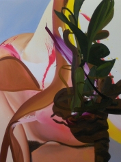 LES ROGERS  Flourish, 2010  Oil on canvas  48h x 36w x 1d in